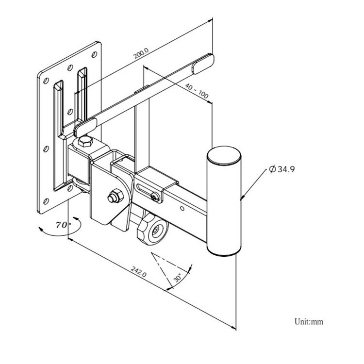 JYSP-120 (soporte de pared para altavoz)