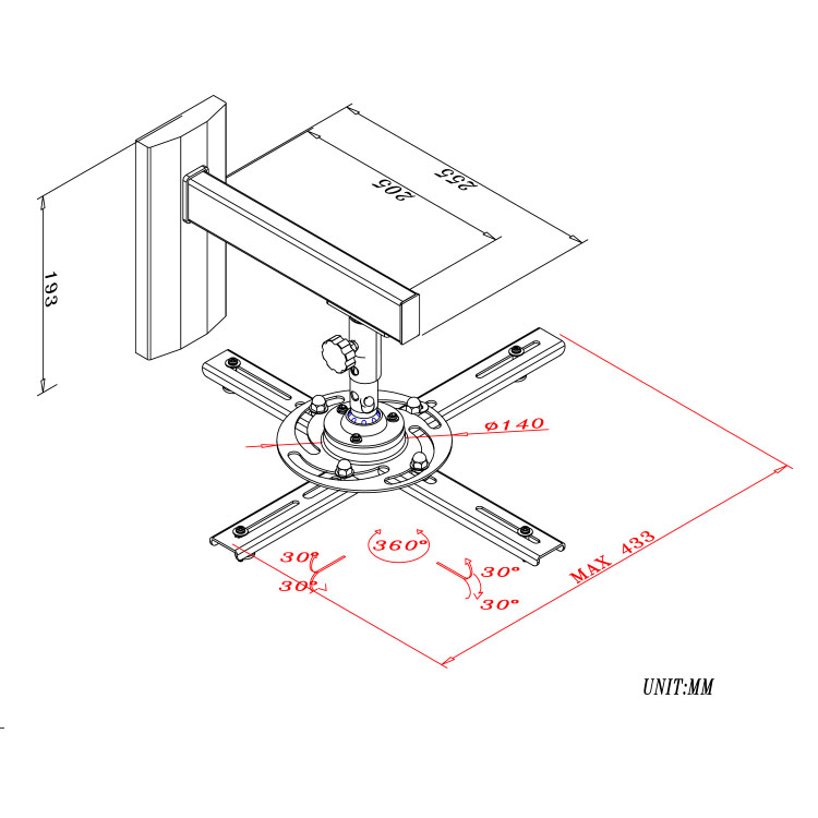 Soporte para proyector JYPJ-046